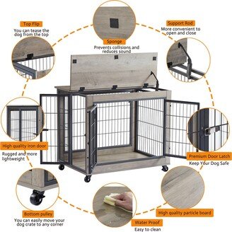 JHX Furniture Dog Cage Crate