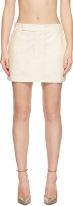 THIRD FORM Off-White Reset Tailored Miniskirt