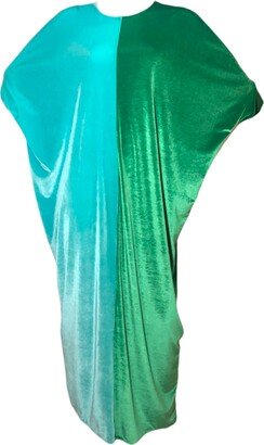 Julia Clancey Mama Mia Kelly Green Turquoise Kaftan Set