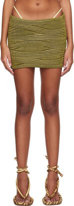 SSENSE Exclusive Green Bodywave Miniskirt