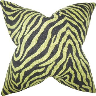 Grady Zebra Print Euro Sham Green