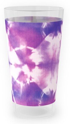 Outdoor Pint Glasses: Tie-Dye - Purple And Pink Outdoor Pint Glass, Purple