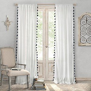 Bianca Semi Sheer Curtain Panel, 52 x 84