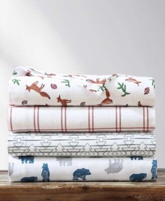 Bear Mountain Cotton Flannel Sheet Set Collection