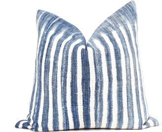 African Indigo Pillow Cover,, Mudcloth Pillow, Blue Mudcloth, Denim