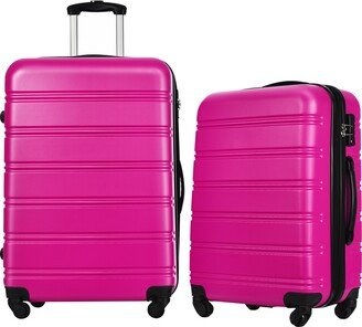 EDWINRAY Luggage Sets of 2 Piece Hardside Expandable Luggage Suitcase