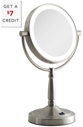 Cordless Dual-Sided Led Lighted Mirror With $7 Credit