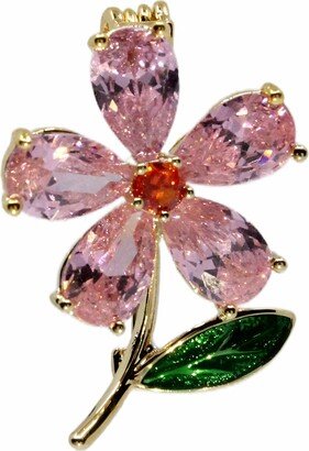 Ninemoo The Enchanted Zirconia Bloom Brooch - Pink