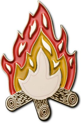 Make Heads Turn Enamel Pin Camping Fire