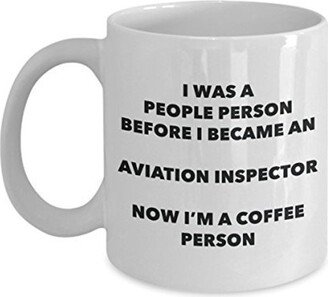 Aviation Inspector Coffee Person Mug - Funny Tea Cocoa Cup Birthday Christmas Lover Cute Gag Gifts Idea