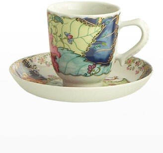 Tobacco Leaf Demitasse Cup & Saucer