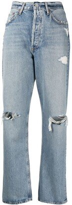 Distressed Loose-Fit Jeans