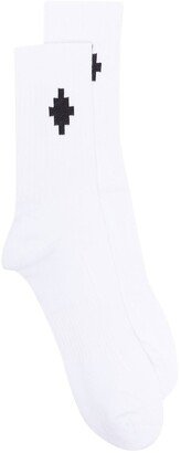 Cross ankle-length socks