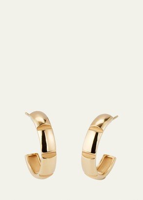 Pamela Zamore 18k Yellow Gold Veda Large Hoop Earrings