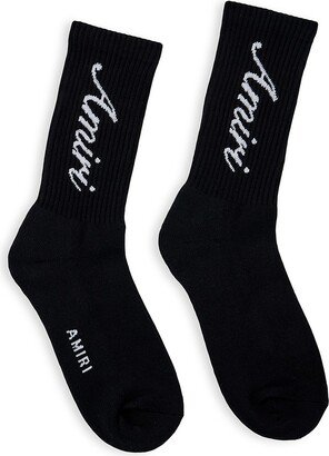 Script Logo Tube Socks