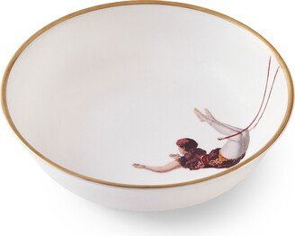 Melody Rose London Trapeze Girl Bone China Soup/Cereal Bowl 17Cm