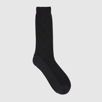 GG cotton silk jacquard socks