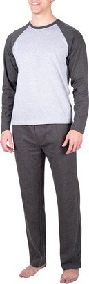 SLEEPHERO Raglan Long Sleeve T-Shirt & Pants 2-Piece Pajama Set