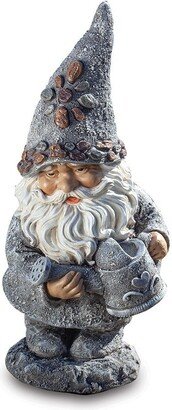 Curata Resin and Dolomite Garden Gnome with Watering Can Statue
