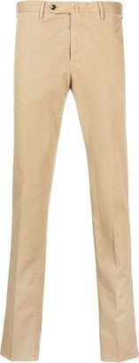 PT Torino Off-Centre Fastening Cotton Trousers