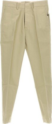 Logo Patch Straight-Leg Tailored Trousers
