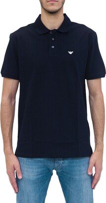 Logo Embroidered Polo Shirt-AZ