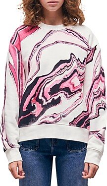 Marble Print Sweatshirt