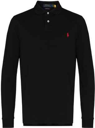 Logo-Embroidered Polo Shirt-AD