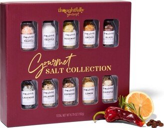 Thoughtfully Gourmet, Gourmet Cooking Salt Sampler Gift Set, Set of 10