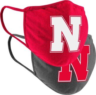 Multi Adult Nebraska Huskers Face Covering 2-Pack