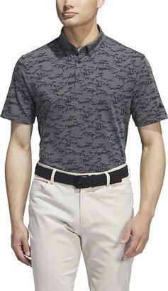 Go-To Printed Polo (Black) Men's Clothing