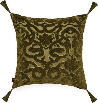 Large Velvet Anaconda Cushion (60Cm X 60Cm)