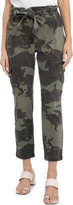 Traveler Womens Camouflage High Rise Paperbag Pants