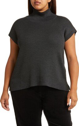 Turtleneck Short Sleeve Merino Wool Sweater