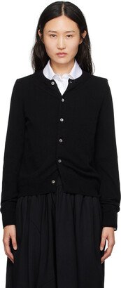 Black Crewneck Cardigan-AA