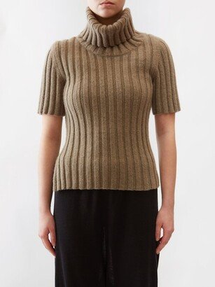 Depinal Roll-neck Ribbed Cashmere-blend Sweater