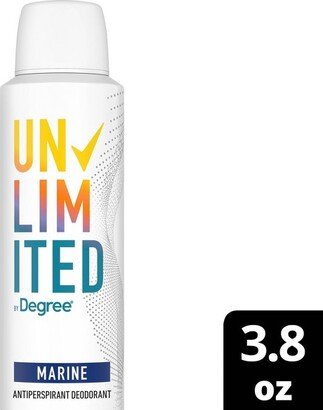 Unlimited 96-Hour Antiperspirant & Deodorant Dry Spray - Marine - Fresh/Earthy/Ocean Scent- 3.8oz