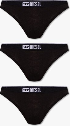 ‘UFST-STARSEY’ Thong 3-pack - Black