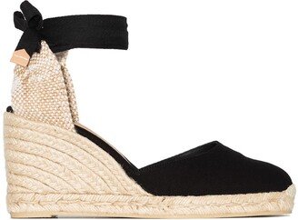 Carina 80mm ankle-tie wedge sandals
