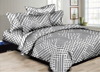 Circles Home 300TC - Grey Mesh - 6pc Linen Set - Queen