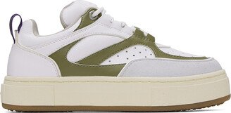 White & Green Sidney Sneakers