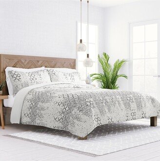 All Season Distressed Aztec Reversible Quilt Set