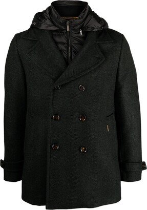 Eligio herringbone-pattern coat