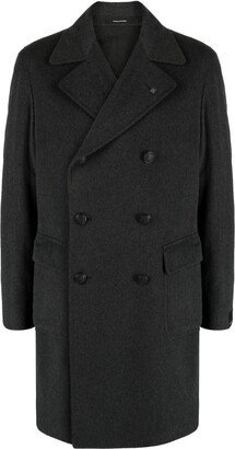 Logo-Plaque Double-Breasted Coat