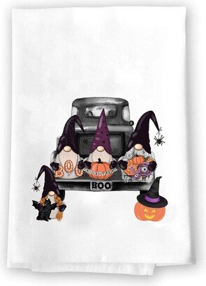 Halloween Gnomes | Decorative Kitchen Towel Fall Home Decor Dish Purple Gnome Pumpkins Truck
