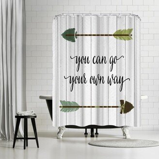 71 x 74 Shower Curtain, Go Your Own Way by Samantha Ranlet