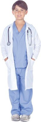 Underwraps Costumes Doctor Scrubs with Lab Coat Child Costume, Small