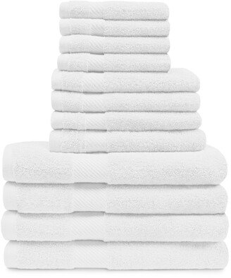 Highly Absorbent 12Pc Egyptian Cotton Towel Set-AH