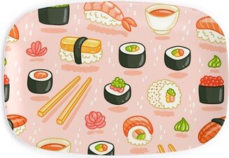 Serving Platters: Sushi And Rolls - Multi Serving Platter, Multicolor