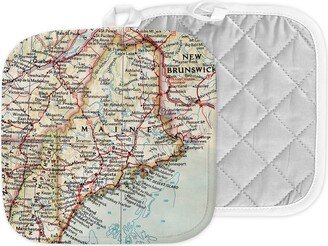 Maine Map Hot Pad - Pot Holder Gift Decor Kitchen